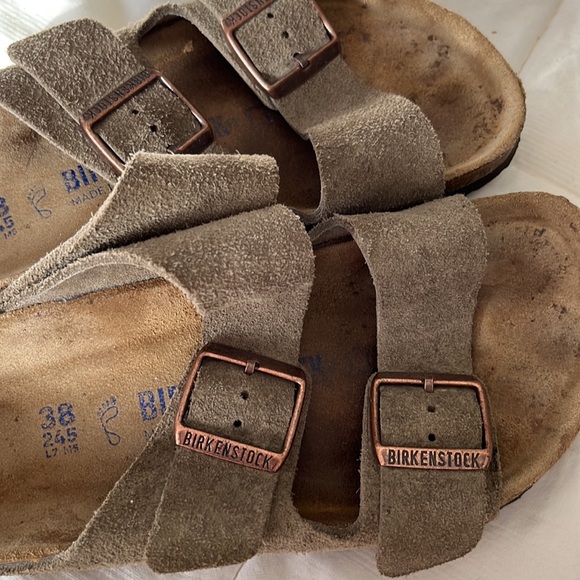 Womens Birkenstock suede sandals - Picture 3 of 8
